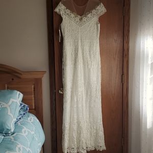 All lace wedding dress